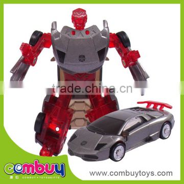 wholesale intelligence toy plastic car transform robot toy for boy