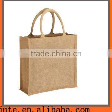 Christmas Fashion Tote Bag Jute Fabric Recycling Shopping Bag photo-3