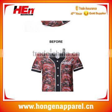 Customize Dry Fit Sublimation Baseball Jersey With Buttons photo-3