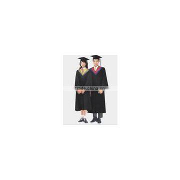 Wholesale school unifrom red and black gown China