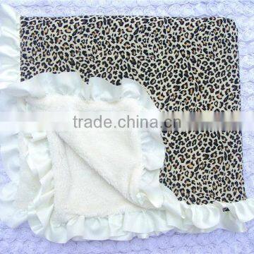 Wholesale soft cotton Organic minky baby blanket