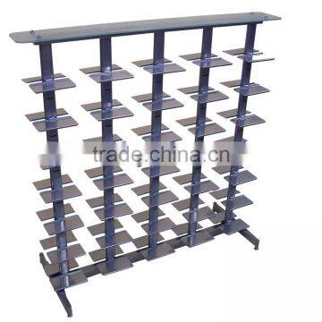 Silver Double Side Oval Tube Sport Shoe Shope Store Display Stand photo-3