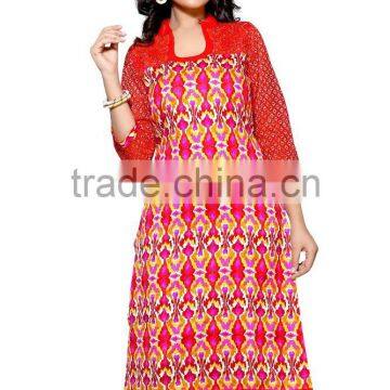 Jute Silk Glamour Styles (Kajukatri) Kurtis photo-4