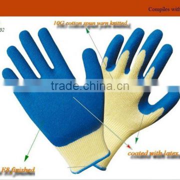 construction Latex Coated gloves on the Palm