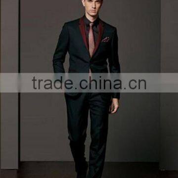 italian new arriving red label bespoke design slim fit men suit