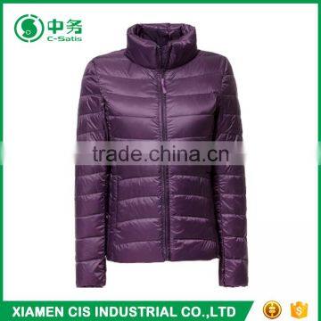 Popular Style Pink Color Women Ultralight Goose Down Jacket for Winter photo-5