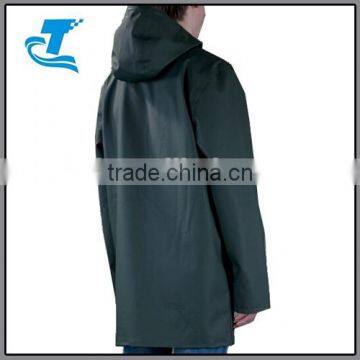 Adult Long Waterproof Polyester Raincoat With Hood photo-4