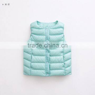 Factory Suppliers Children's Vests & Custom Fashion Girls Winter Padded Waistcoats