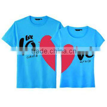 2016 Korea Fashion Love Printed T-Shirt For Couple