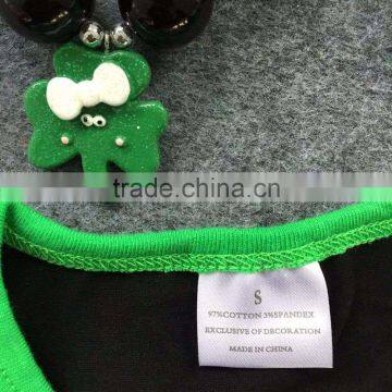 2016 New Baby St.Martin's Day Love Baby Kids St.Patrick Clothing Girls Green Sequins Pants With Matching Accessories photo-4
