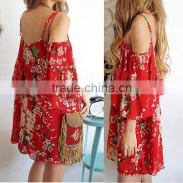 Walson F20005A New Collection Floral Printing Dress for Women photo-2