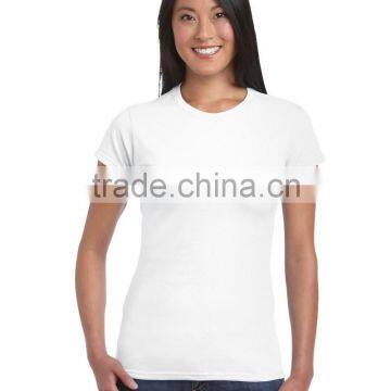 Wholesale Good Quality Pure Cotton Bulk Women Round Neck Plain t Shirt photo-6