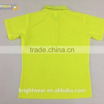 China Factory Lime Blank Safety Fluorescent Security Protective High Visibility Polo Shirt photo-6