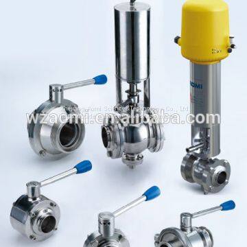 High precision and low price Sanitary stainless steel ball valves