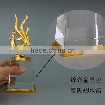 2017 New Design Gold Rooster Award Gold Chanticleer Trophy For Company Gift photo-3