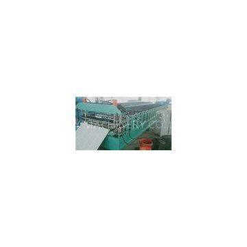 Hi - Rib Trapezoidal Roof Tile Roll Forming Machine , PPGI Cold Roll Forming Equipment
