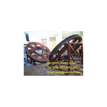 Pulley of electric shovel