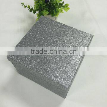 high shimmering silver glitter paper for gifts box