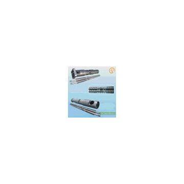 Conical twin screw and barrel