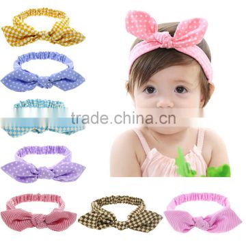 Custom Fashion Ears Elastic Fabric Baby Girl Hair Headband