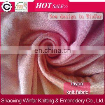 Winfar Wholesale china supplier 100% knitted rayon fabric for T- shirt