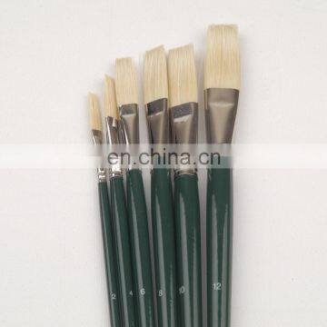 Good Quality Artist Bristle Paint Brush With Long Wood Handle