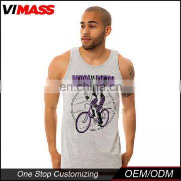 Custom Printing Tank Top Gym Singlets for Men