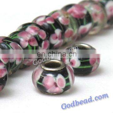 514 loely glass bead wholesale handmade murano lampwork glass european beads fit for charm bracelets