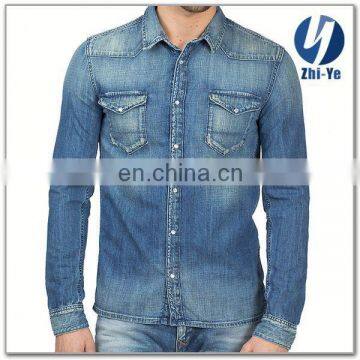 high quality factory price brand denim shirt