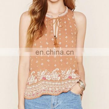 2016 fashion design manufacturer lady blouse in guangzhou