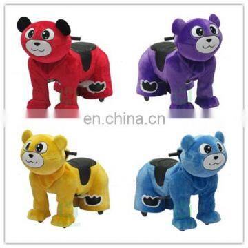 HI CE teddy bear animal ride on toy scooter with battery,electric ride on toy for kids and adult