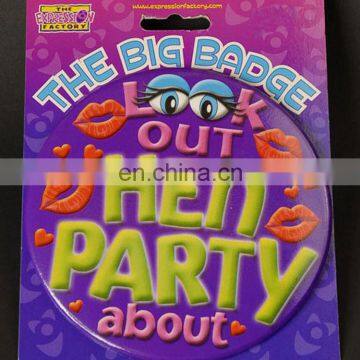 Cheap party favor customised named badges magnetic name tag badges for you