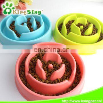 2016 Slow Food Pet Bowl,wholesale Strange new anti-choking dog bowl ,healthy food dog bowl for pet feeder