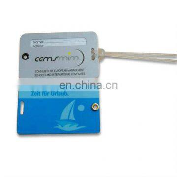 Hard PVC luggage tag with your LOGO