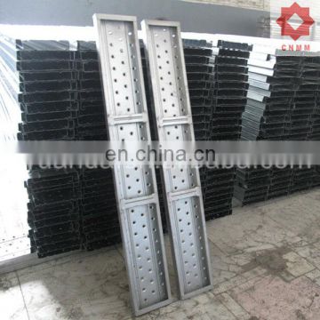 galvanized metal scaffold plank