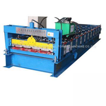 Africa hot design trapezoidal galvanized roofing panels rolls forming machine