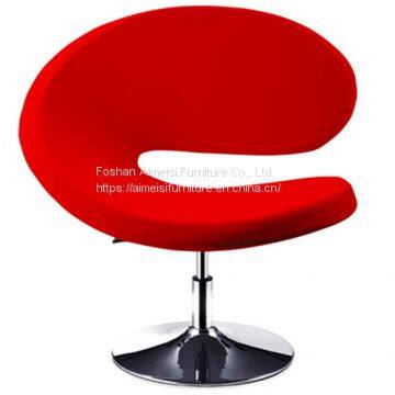 Modern velvet fabric living room lounge chair