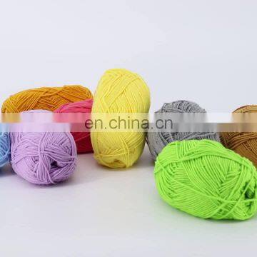 Good quality soft cotton and acrylic blend yarn hand knitting yarn