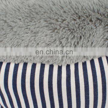 Cushion Washable Luxury Linen Material Round Dog Bed photo-3