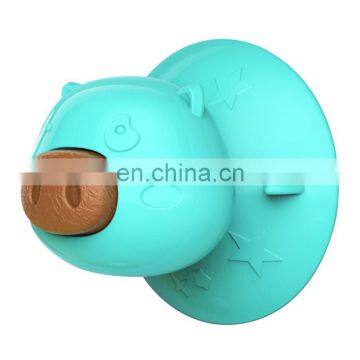 Pet Products Explosion Model Sucker Dog Toy Licking Device Licking Resistant Rubber Plate Molar Cake Puzzle Bite photo-5
