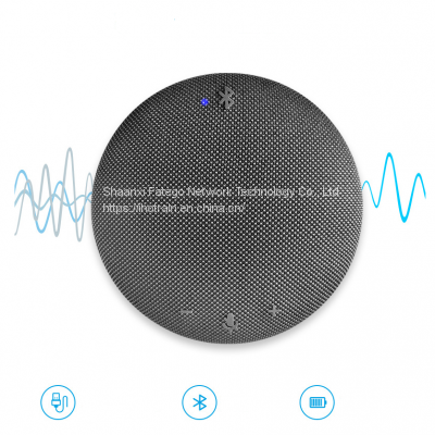 Hotrain FX600UB Grey Portable Omni-directional USB Bluetooth Conference Microphone Speaker With Mics for Conference Meeting Entertainment photo-4