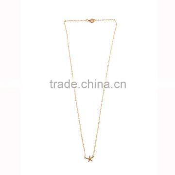 Simple Women Female Fashion Long Gold Thin Chain Necklace Designs