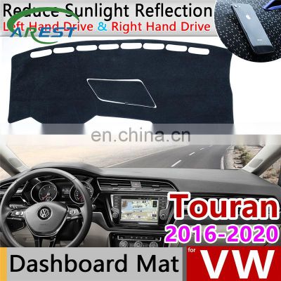 for Volkswagen VW Touran MK2 2016 2017 2018 2019 2020 Anti-Slip Mat Dashboard Cover Pad Sunshade Dashmat Protect Car Accessories