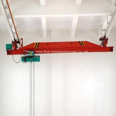 2T Span 12m Suspended Single Girder Eot Crane Remote Control Single Speed,Electric Hoist Suspension Crane photo-2