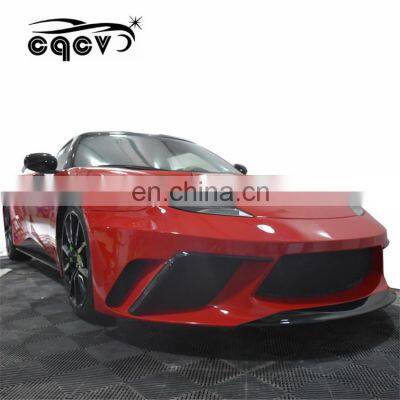 Hight quality body kit CQCV style for Lotus Cars auto tuning front bumper rear bumper side skirts wing spoiler with accessories