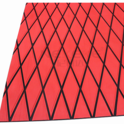 NEKEKE 70*190*0.6 cm Red + Black + Diamond on surface Boat Yacht Marine EVA Deck Foam Sheet  Composite outdoor decking