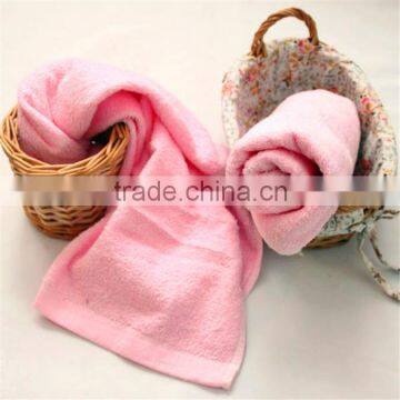 100% Cotton Customer Plain Pink Face Towel With Low MOQ Low Price photo-3