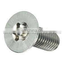 countersunk torx/star head with pin safety/anti-theft screws