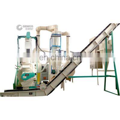 GEMCO complete turnkey biomass and wood wastes pelleting plant - 2ton wood pellet production line