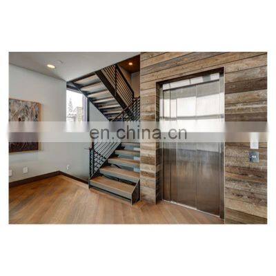 American/Canadian/Australia standard staircase modern interior stair with wooden steps